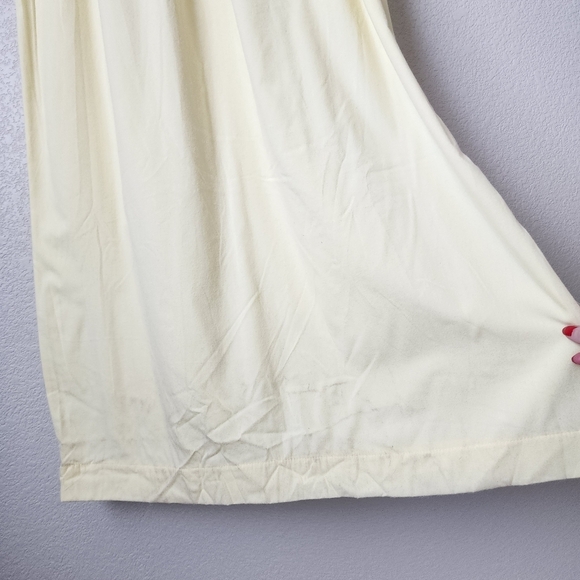 BARBIZON 70s Babydoll New Old Stock Canary Yellow maxi gown USA Dead Stock M - Picture 5 of 10